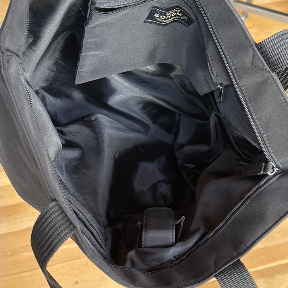 Sonoma Black Tote Bag with Spacious Design and Sturdy Straps - Picture 11 of 11